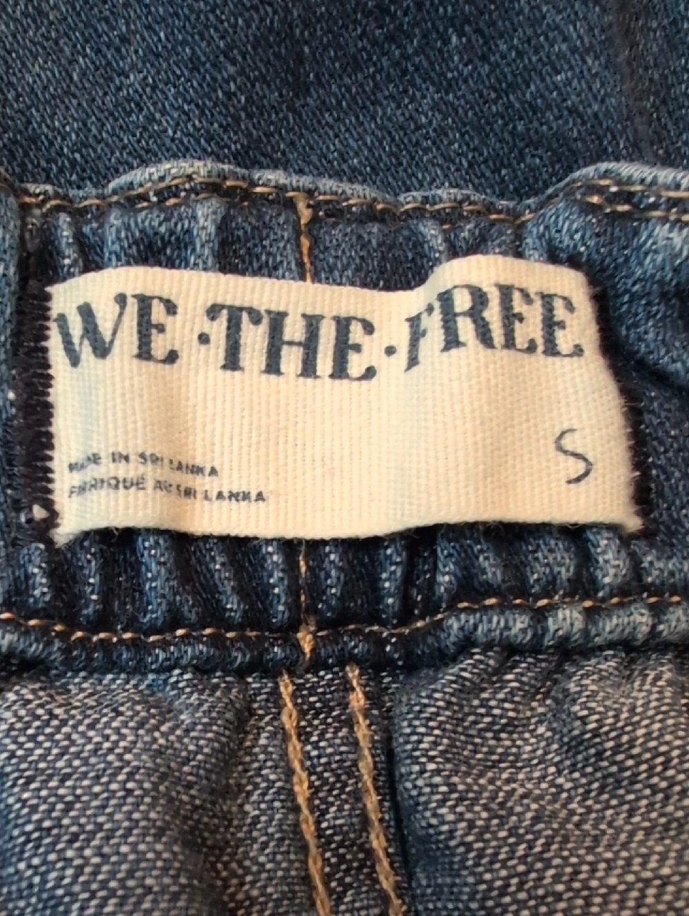 Free People/We The Free Silverton Pull On Barrel Elastic-Waist Jeans Small - Picture 2 of 11